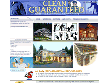 Tablet Screenshot of cleanguaranteed.net